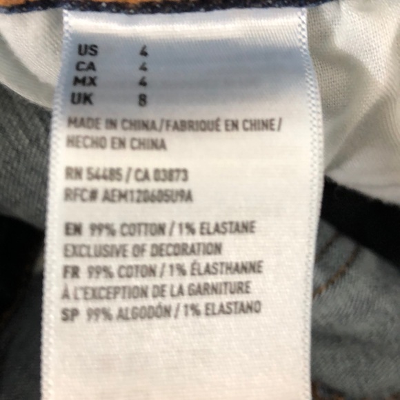 American eagle super stretch shortie denim shorts - Picture 4 of 4